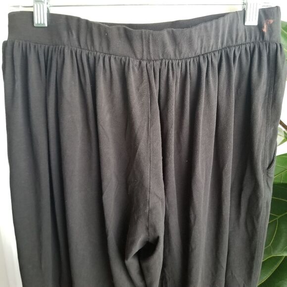 Theory gaucho parachute crop pants black size small petite - Picture 4 of 12